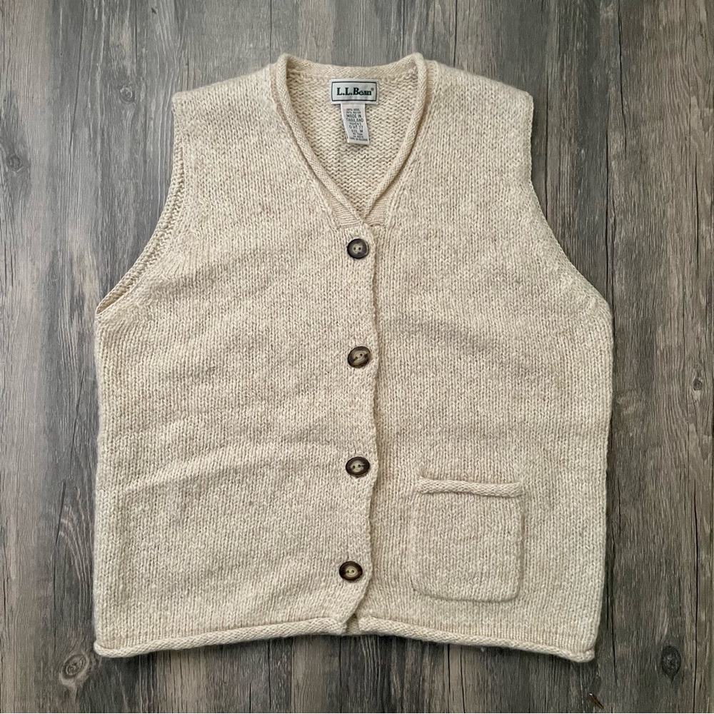 L.L.Bean Wool Sweater Vest